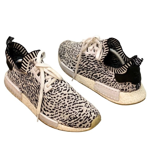 Adidas NMD R1 PK Primeknit Sashiko Zebra Black White Size US 12 Sneakers‎ - Picture 1 of 12